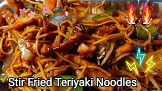 Fiercely Stir fried Teriyaki Noodles [upl. by Ahseym]