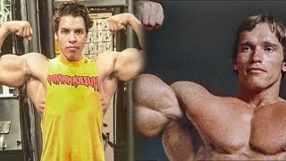 Arnold Schwarzeneggers Son Training In The Gym 2019  Similar Bodybuilding Genetics [upl. by Noletta171]