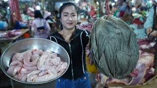 Market show Yummy beef tripe and beef intestine cooking  Countryside Life TV [upl. by Eglanteen]