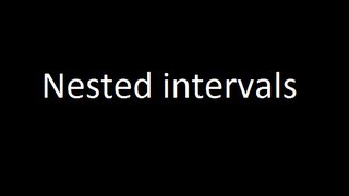 Nested intervals [upl. by Anitsirt]