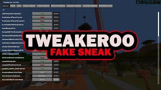 Tweakeroo Fake Sneak  Minecraft Mod [upl. by Ecirp496]