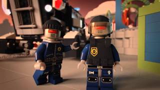 Super Secret Police Dropship  The LEGO Movie  70815  Product Animation [upl. by Armbrecht]