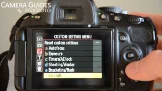 How to set AEL AFL on a Nikon D5100  D5200 D5300 [upl. by Oirram865]