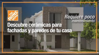 Descubre cerámicas para fachadas y paredes de tu casa  Pisos  The Home Depot Mx [upl. by Dnalyag965]