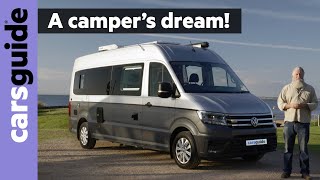 Volkswagen Crafter Kampervan 2024 review JaycoVW partnership produces Australias best camper van [upl. by Atiuqes]