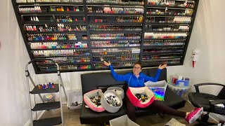 Unpacking All My Nail Polish I Moved 15 🔴LIVE [upl. by Anawd]