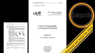 التضاريس والمسح العام  cours de topographie et topometrie generale [upl. by Crosby]