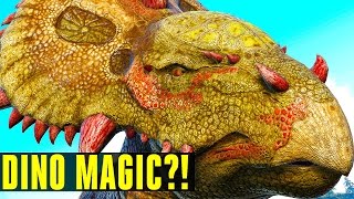 PACHYRHINOSAURUS MAGIC DINO How to tameEverything you need to know Ark Survival Evolved 252 [upl. by Ahsimit]