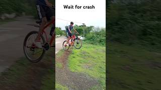 wait for crash😭🥺shortsfeed ytshorts viral tranding cycle stunt mtb firefox crash [upl. by Ynnot400]