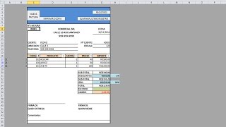 Como hacer una factura automática con macros en Excel Parte 1 [upl. by Dayir]