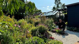 September Garden Tour amp Greenhouse Update  Perennial Garden [upl. by Bernadette]