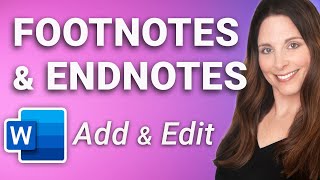 Footnotes in Word  Insert Customize Convert amp Delete Footnotes and Endnotes  StepByStep [upl. by Zerk690]