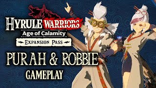 Purah amp Robbie Gameplay  Hyrule Warriors Age of Calamity Expansion Pass [upl. by Erodisi]