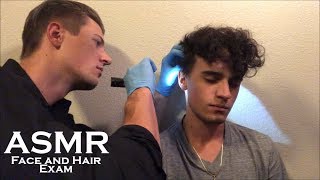 ASMR 3rd Person Face and Hair Exam No Talking [upl. by Sully]