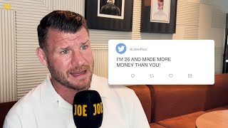 Michael Bisping reads out ANGRY DMs from Jake Paul 🤣 [upl. by Hiett499]