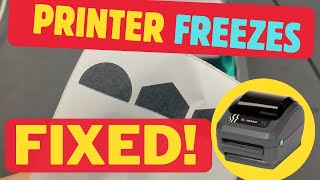 FIX ZEBRA GK420 Printer Stops Printing MidJob Easy Troubleshooting Guide [upl. by Rostand]