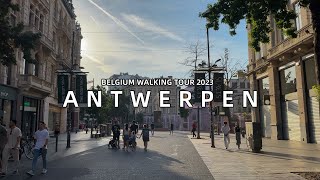 4K Antwerpen Belgium pov city Walk 2023 [upl. by Zuleika]