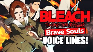 ThousandYear Blood War Gravitation Voice Lines Translated Bleach Brave Souls [upl. by Asiil760]