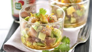 Recette  Tartare de thon et avocat [upl. by Elah]