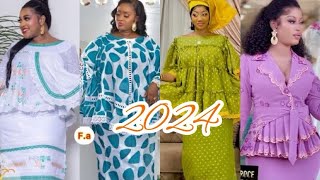 Les Nouveaux Modèles de Marinières et Taille Mame en Voiles et Bazin pour l’Été 2024fashion model [upl. by Mendez41]