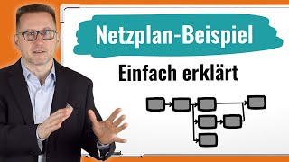 Netzplan einfach erklärt Ein Beispiel mit Vorwärts und Rückwärtsterminierung Netzplantechnik [upl. by Bobette]