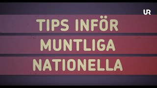 Tips inför muntliga nationella [upl. by Namzzaj]