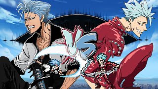 Grimmjow Vs Ban Bleach vs Nanatsu no Taizai  Mugen [upl. by Gwendolin]