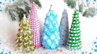 5 идей Ёлка своими руками из разных материалов  diy Christmas tree [upl. by Ilrahs34]