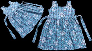 Very Easy To Make Baby Frock Cutting and Stitching With Frill [upl. by Luar496]