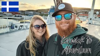 17 HOUR stormy sailing on the NorthLink Lerwick to Aberdeen Shetland ferry [upl. by Ozne]