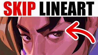 DON’T DRAW LINE ART if you’re struggling with it 😭 [upl. by Henry]