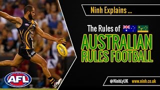 The Rules of Australian Aussie Rules Football  EXPLAINED [upl. by Eanil]