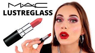 MAC Cosmetics LustreGlass Lipstick Review  FLUSTered [upl. by Sande]