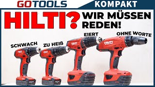 💡 Schwach wackelt und fällt ab Ich schaue mit Euch nochmal auf die Tests der Hilti Akkuschrauber [upl. by Itch]