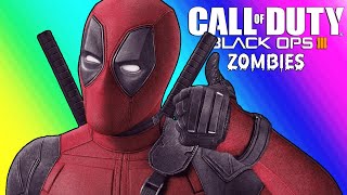 BO3 Zombies Funny Moments  Deadpool and The Multiverse of Maps [upl. by Nedle]