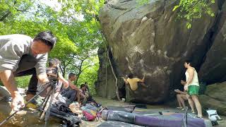 Lorimer Park Bouldering  Crank Dat V10 [upl. by Negeam]