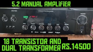 52 manual amplifier 18 transistor and Dual transformer model Tiruchengode 9715252994 [upl. by Lucrece]