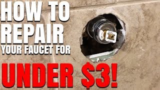 How To Fix A Leaking Single Handle Bathtub Faucet Quick And Easy [upl. by Nierman]