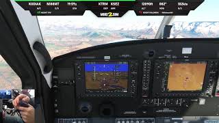 Landing at Sedona KSEZ  Kodiak 100  MSFS [upl. by Oyr]