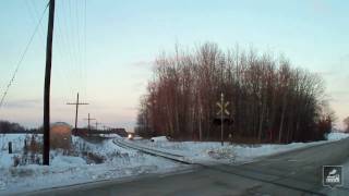 CP Train Chases the Sun Past Drumbo [upl. by Anec538]