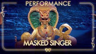 Pharaoh Performs Walk Like An Egyptian Full Performance  Season 1 Ep 2 The Masked Singer UK [upl. by Venator626]