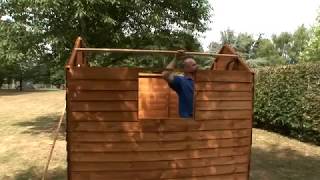 How to Build a 6x4 Forest Shed [upl. by Enilecram]