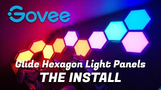 Govee Hexagon Light Panels Installation [upl. by Wiedmann281]