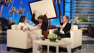 Billie Eilish Gets a Scare from Justin Bieber [upl. by Grissom634]