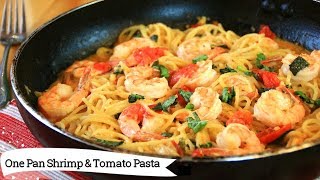 One Pan Shrimp and Tomato Pasta [upl. by Yatnoj]