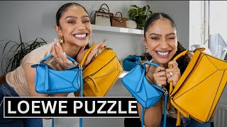 Watch Before Buying LOEWE PUZZLE BAG  Pros  Cons Sizing What Fits Inside  Tiana Peri [upl. by Sjoberg]