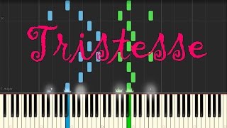 Tristesse  Synthesia Piano Tutorial  Vadim Kiselev [upl. by Kirkwood]