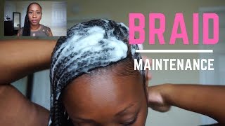 HOW I MAINTAIN MY BRAIDS amp REDUCE FRIZZ EASY TIPS [upl. by Hsetim]