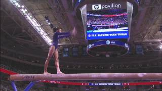 Gabby Douglas routines from the 2012 Olympic Gymnastics trials [upl. by Whitby53]