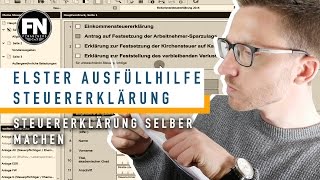 Elster ausfüllen Anleitung  Steuererklärung Tutorial  Steuererklärung selber machen [upl. by Aynotel]